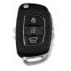 OEM Flip Key for Hyundai I20  2017-2019 Buttons:3 / Frequency:433 MHz / Transponder: PCF 7938  / Part No: 95430-C7900	 /  Manufacture: Hyundai Mobis