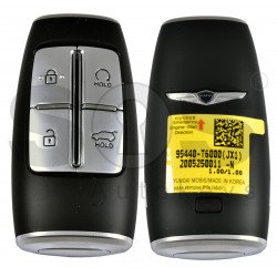 OEM Smart Key for Hyundai Genesis 2020+ Buttons:4 / Frequency:433MHz / Transponder:HITAG3/NCF2951X/ NCF2952X / Blade signature:HY22 / Part No:95440-T6000 / Keyless Go