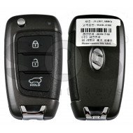 OEM Flip Key for Hyundai VELOSTER 2018+ Buttons:3 / Frequency:433 MHz / Transponder:TIRIS DST80 / Blade signature: / Part No 95430-J3100