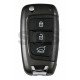 OEM Flip Key for Hyundai VELOSTER 2018+ Buttons:3 / Frequency:433 MHz / Transponder:TIRIS DST80 / Blade signature: / Part No 95430-J3100