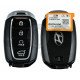 OEM Smart Key for Hyundai Veloster 2019+ Buttons:4 / Frequency:433MHz / Transponder:HITAG 3/NCF 2951X/ NCF2952X/ Blade signature:HY22 / Part No:95440-J3200/ Keyless Go / Automatic start
