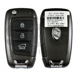 OEM Flip Key for Hyundai SANTA FE 2018+ Buttons:3 / Frequency:433 MHz / Transponder:PCF: 7938/HITAG 3 / Blade signature: / Part No 95430-S1200