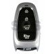 OEM Smart Key for Hyundai 2020+  Buttons:4 / Frequency:433MHz / Transponder:HITAG 3/NCF 29A1X/ Blade signature:HY22 / Part No: 95440-M5200 / Keyless Go /