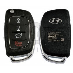OEM Flip Key for Hyundai Santa I40  2013-2015 Buttons:4 / Frequency:433 MHz / Transponder:4D60 / Part No:  95430-3Z521/3Z522 /  Manufacture: Hyundai Mobis