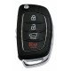 OEM Flip Key for Hyundai Tucson 2012+  Buttons:3+1P / Frequency:433MHz / Transponder:PCF 7936/ HITAG2 / Blade signature:HY22 / Immobiliser System:Immobiliser Box / Part No:95430-2S700/2S701