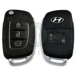 OEM Flip Key for Hyundai Elantra 2017-2019 Buttons:3 / Frequency:433MHz / Transponder:TIRIS DST 80  / Blade signature: / Immobiliser System:Immobiliser Box / Part No: 95430-F2110