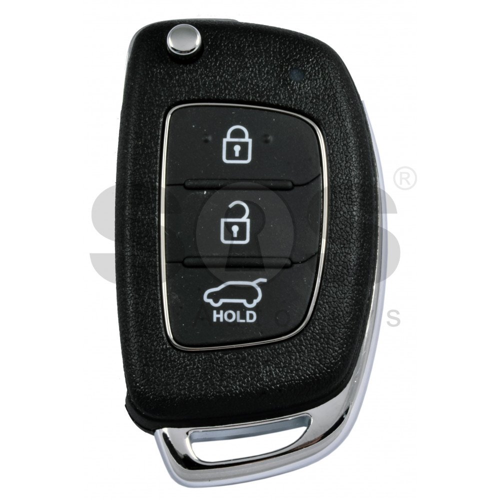 OEM Flip Key for Hyundai I20 2016-2017 Buttons:3 / Frequency:433MHz ...
