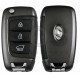 OEM Flip Key for Hyundai  Azera 2018-2019 Buttons:3 / Frequency:433MHz / Transponder: PCF7938/HITAG 3   / Blade signature: / Immobiliser System:Immobiliser Box / Part No:  95430-G8100