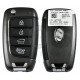 OEM Flip Key for Hyundai Sonata 2020+ Buttons:4 / Frequency:433MHz / Transponder: PCF7938/HITAG 3   / Blade signature: / Immobiliser System:Immobiliser Box / Part No:  95430-L1000