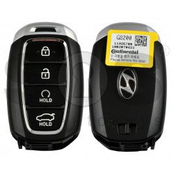 OEM Smart Key for Hyundai Azera 2018-2020 Buttons:4 / Frequency:433MHz / Transponder:NCF29A/HITAG 3 / Blade signature:HY22 / Part No: 95440-G82004X / Keyless Go