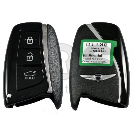OEM Smart Key for Hyundai Genesis 2014+ Buttons:3 / Frequency:433 MHz / Transponder: NCF2952X/HITAG 3/  Part No: 95440-B1100/B1110/   Keyless Go