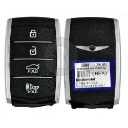 OEM Smart Key for Hyundai Genesis G90 2017+ Buttons:4 / Frequency:433MHz / Transponder: NCF29A3X/HITAG 3  / Part No:95440-D2000NNB / Keyless Go 