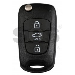 OEM Flip Key for Hyundai Elantra 2011-2012 Buttons:3 / Frequency:433MHz / Transponder: No tranponder / Blade signature: / Part No: 95430-3X200