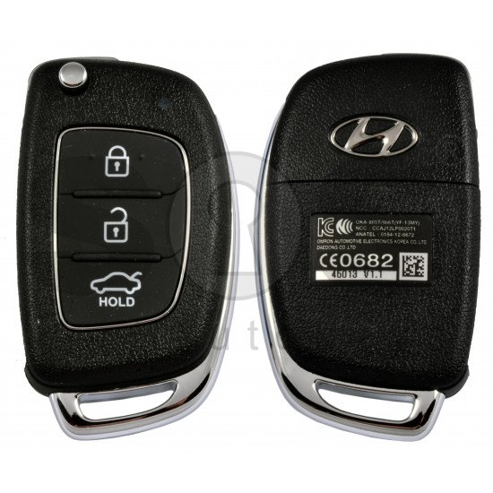 OEM Flip Key for Hyundai Sonata 2013+ Buttons:3 / Frequency:433MHz / Transponder: No transponder  / Part No: 95430-3S451	