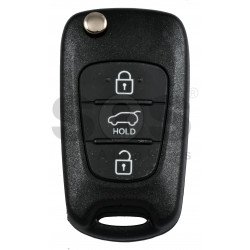 OEM Flip Key for Hyundai Veloster 2010+ Buttons:3 / Frequency:433MHz / Transponder: No tranponder / Blade signature: / Part No: 95430-2V010