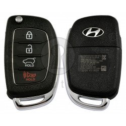 OEM Flip Key for Hyundai Santa Fe 2016-2018 Buttons:3+1P / Frequency:433MHz / Transponder: No transponder  / Part No: 95430-2W110	