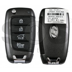 OEM Flip Key for Hyundai Kona 2018-2019  Buttons:4 / Frequency:433MHz / Transponder: No Transponder / Part No: 95430-J9500