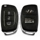 OEM Flip Key for Hyundai I10 2016 Buttons:3/ Frequency:433MHz / Transponder: No transponder  / Part No: 95430-B9000	