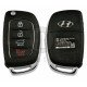 OEM Flip Key for Hyundai Santa Fe 2013-2015 Buttons:3+1P / Frequency:433MHz / Transponder: No transponder  / Part No: 95430-2W101