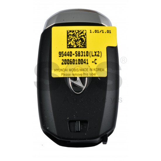 OEM Smart Key for Hyundai Palisade 2019 Buttons:4 / Frequency:433MHz / Transponder:NCF29A/HITAG 3 / Blade signature:HY22 / Part No: 95440-S8310 / Keyless Go / Automatic Start 