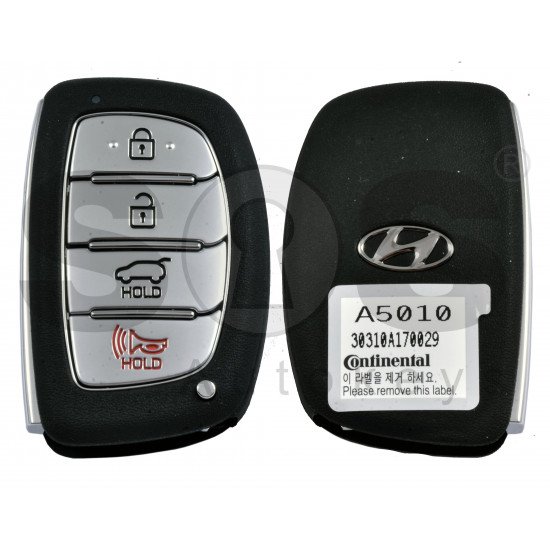OEM Smart Key for Hyundai  I30 2015-2017  Buttons:3+1P / Frequency: 433MHz / Transponder:  PCF7952/HITAG 2 / Part No:  95440-A5010/A5310