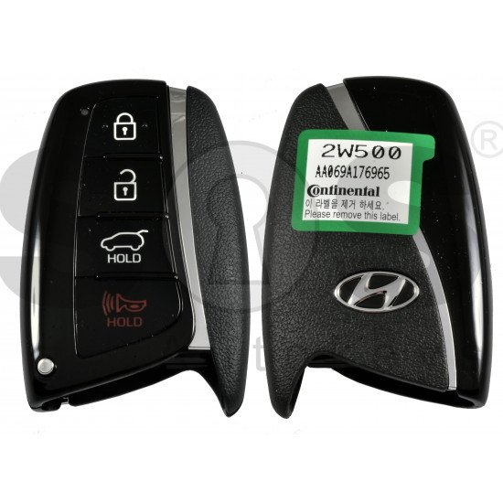OEM Smart Key for Hyundai Santa Fe 2015-2018 Buttons:3+1/ Frequency:433 MHz / Transponder: PCF7952/HITAG 2 /  Part No:  95440-2W500/B8100	 /  Keyless Go