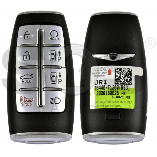 OEM Smart Key for Hyundai Genesis  2021 Buttons:7+1P / Frequency:433MHz / Transponder:NCF29A/HITAG 3 /  Part No: 95440-T1200/ Keyless Go / AUTOMATIC START 