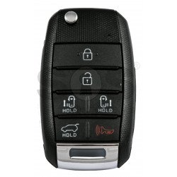 OEM Flip Key for KIA Sedona 2019+ /  Buttons:5+1P / Frequency:433 MHz / Transponder: No transponder  /  Part No: 95430-A9350