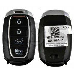 OEM Smart Key for Hyundai Kona 2020+ Buttons:4 / Frequency:433MHz / Transponder: NCF29A/HITAG 3 / Blade signature:HY22 / Part No:95440-J9001/ Keyless Go / 