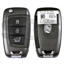 OEM Flip Key for Hyundai Tucson 2021+ Buttons:3 / Frequency:433 MHz / Transponder:PCF: 7938/HITAG 3 / Blade signature: / Part No :  95430-N9030