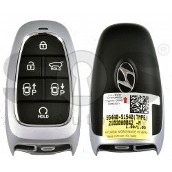 OEM Smart Key for Hyundai Santa Fe 2021+ Buttons:6 / Frequency:433MHz / Transponder:HITAG 3/NCF 29A/ Blade signature:HY22 / Part No: 95440-S1540 / Keyless Go / Automatic Start 