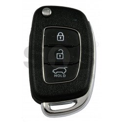 OEM Flip Key for Hyundai Santa Fe 2016+ Buttons:3 / Frequency:433MHz / Transponder:TIRIS DST80   / Blade signature: / Immobiliser System:Immobiliser Box / Part No: 95430-2W410