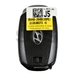 OEM Smart Key for Hyundai Kona 2021+ Buttons:4 / Frequency:433MHz / Transponder:  NCF29A/HITAG 3/ Blade signature:HY22 / Part No:95540-J9400	/ Keyless Go / Automatic Start