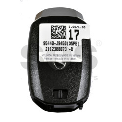 OEM Smart Key for Hyundai Kona 2021+ Buttons:4 / Frequency:433MHz / Transponder:  NCF29A/HITAG 3/ Blade signature:HY22 / Part No:  95540-J9450	/ Keyless Go / Automatic Start