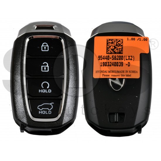 OEM Smart Key for Hyundai Palisade 2020+ Buttons:4 / Frequency:433MHz / Transponder:  NCF29A/HITAG 3/ Blade signature:HY22 / Part No:95440-S8200/ Keyless Go / Automatic Start