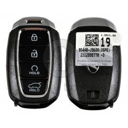 OEM Smart Key for Hyundai Kona 2021+ Buttons:4 / Frequency:433MHz / Transponder:  NCF29A/HITAG 3/ Blade signature:HY22 / Part No:95440-J9600/ Keyless Go / Automatic Start