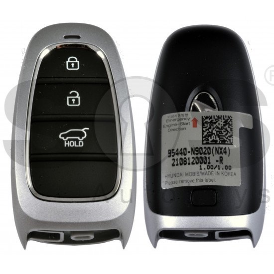OEM Smart Key for Hyundai Tucson  2022+ Buttons:3/ Frequency:433MHz / Transponder:HITAG 3/NCF 29A/ Blade signature:HY22 / Part No: 95440-N9020	 / Keyless Go / 