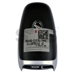 OEM Smart Key for Hyundai  Santa Fe 2021 Buttons:5 / Frequency:433MHz / Transponder:HITAG 3/NCF 29A/ Blade signature:HY22 / Part No:  95440-S1570	 / Keyless Go / Automatic Start 