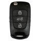 OEM Flip Key for Hyundai I20 2011 Buttons:3 / Frequency:433MHz / Transponder:PCF 7936/ HITAG2/ ID46   / Part.No.: 95430-1J000