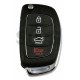 OEM Flip Key for Hyundai Sonata 2021+ Buttons:3+1/ Frequency:433 MHz / Transponder: No transponder  / Part No: 95430-3S400	 