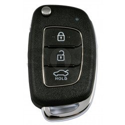 OEM Flip Key for Hyundai Grand I10  2020 Buttons:3 / Frequency:433 MHz / Transponder:  PCF7938/HITAG3  / Part No : 95430-K6501	 