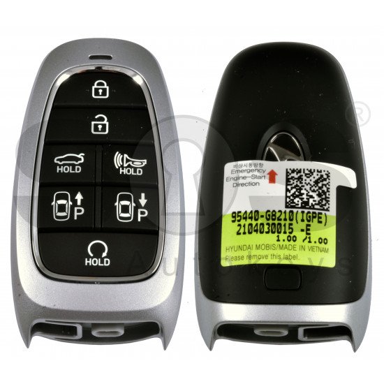 OEM Smart Key for Hyundai  Grandeur  Buttons:7 / Frequency:433MHz / Transponder:HITAG 3/NCF 29A / Part No:  95440-G8210/ Keyless Go / Automatic Start 