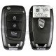 OEM Flip Key for Hyundai Palisade  2021 Buttons:3 / Frequency:433MHz / Transponder:  No Transponder  / Part No:   95430-S8500