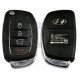 OEM Flip Key for Hyundai Santa-Fe 2013-2015 Buttons:3+1 / Frequency:433 MHz / Transponder:  No Transponder  / Part No: 95430-2W100