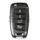 OEM Flip Key for Hyundai KONA 2019+ Buttons:4 / Frequency:433 MHz / Transponder: DST 4D / Blade signature: / Part No 95430-J9700	