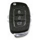 OEM Flip Key for Hyundai I10 2018 Buttons:3 / Frequency:433MHz / Transponder: PCF7938/HITAG 3    / Part No:  95430-B4400	