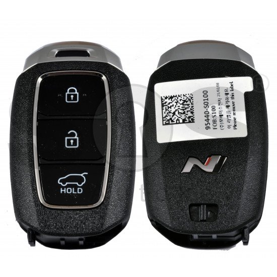 OEM Smart Key for I30 N 2022 Buttons:3 / Frequency:433MHz / Transponder: TIRIS RF430 (8A)/   Part No: 95440-S0100		/ Keyless Go