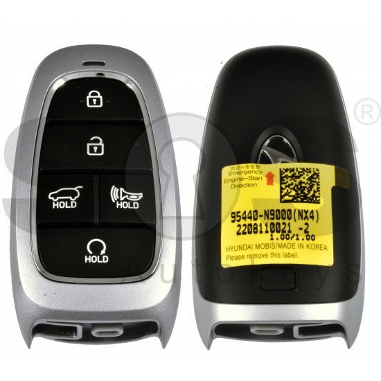 OEM Smart Key for Hyundai Tucson  2022 Buttons:5 / Frequency:433MHz / Transponder:NCF29A/HITAG 3 /  Part No: 95440-N9000/ Keyless Go / AUTOMATIC START 