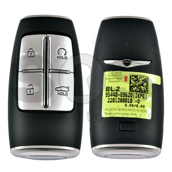 OEM Smart Key for Hyundai Genesis  G70 2022 Buttons:4 / Frequency:433MHz / Transponder:NCF29A/HITAG 3 /  Part No: 95440-G9620/ Keyless Go / Automatic Start