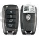 OEM Flip Key for Hyundai Santa Fe 2019 Buttons:4  / Frequency:433 MHz / Transponder: No Transponder /   Part No 95430-S2100